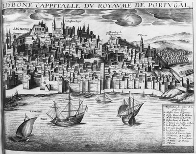View of Lisbon by French School